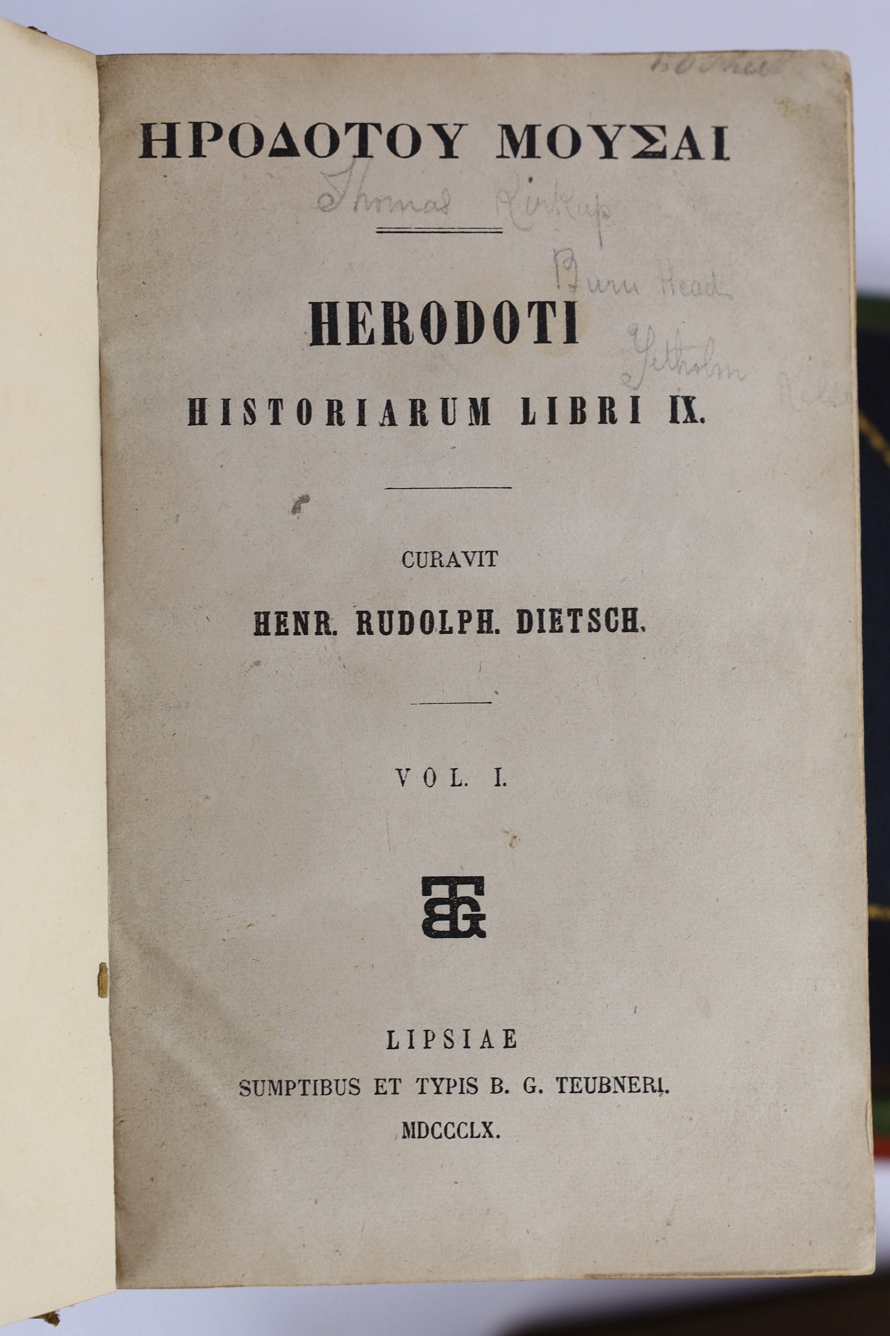 The Front Page, 1887-1992 - The International Herald Tribune. facsimile illustrated text; cloth in d/wrapper, folio. 1992; Turner, B.B. - Chronicles of the Bank of England. illus.; publisher's cloth. 1897